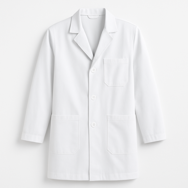 Slim Fit Lab Coat for Medical Students